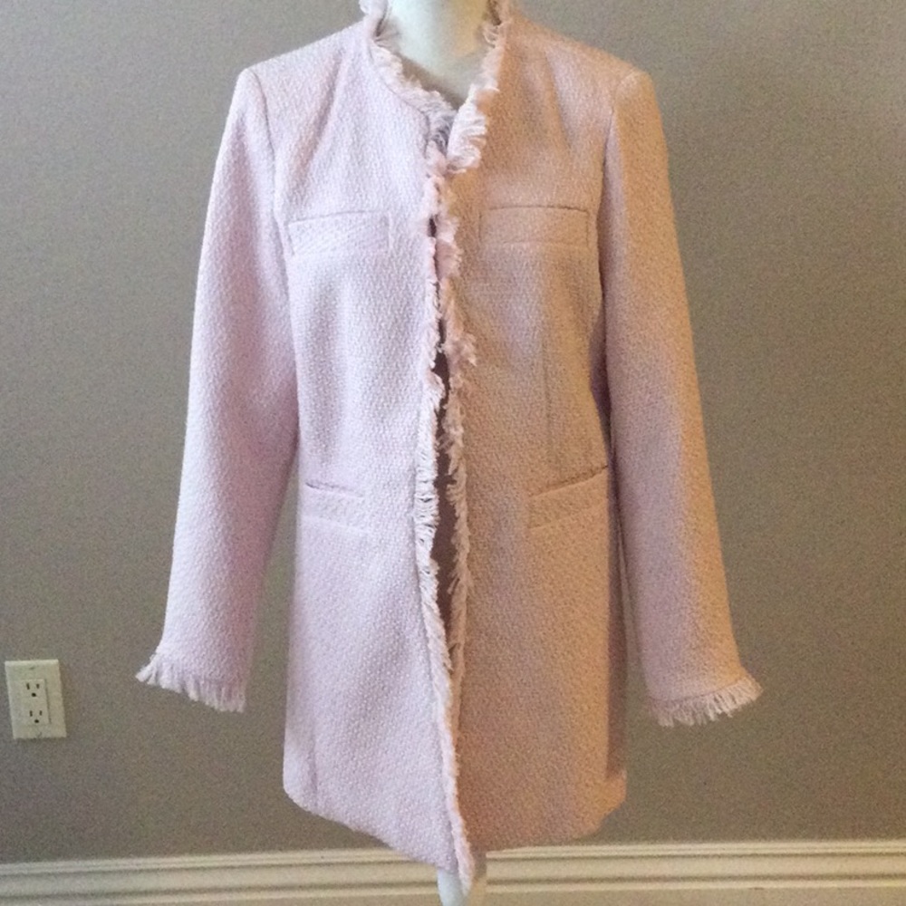 Pink long length blazer